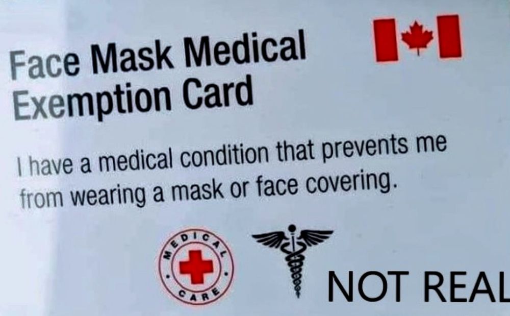 Public health warns of fake cards claiming exemptions from mask order post image
