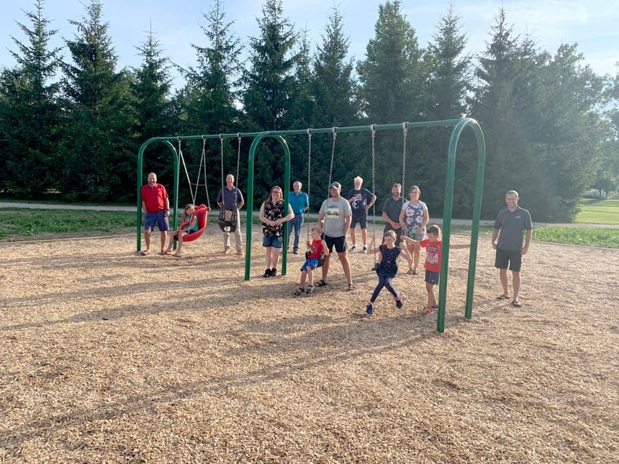 New swings installed in Alma's Wallace Cumming Park post image