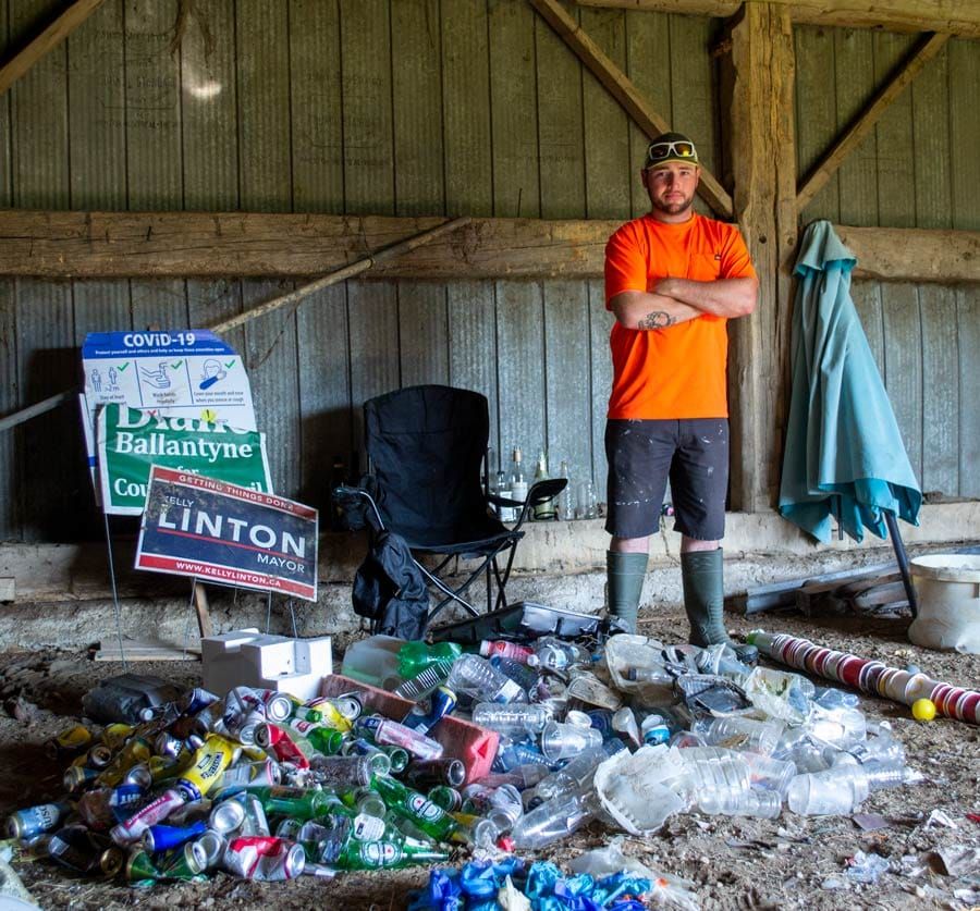 Local man collects trash to help clean up parks, ditches post image