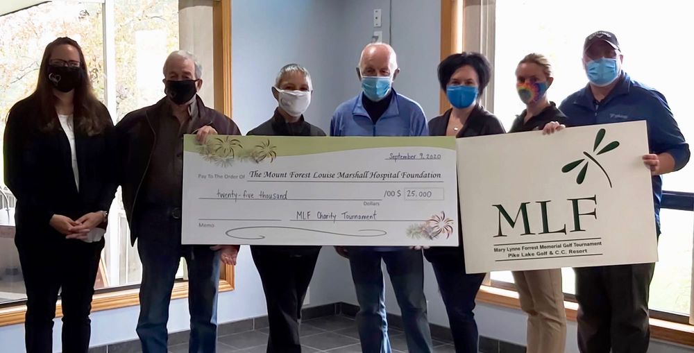 Mary Lynne Forrest Memorial Golf Tournament donates $25,000 to hospital post image