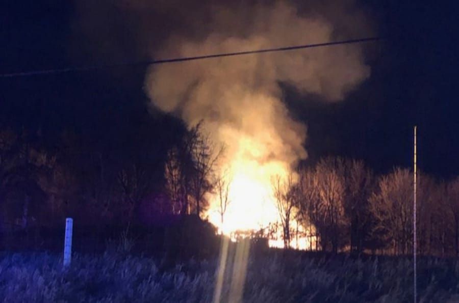 Barn destroyed by fire on Highway 6 near Guelph post image
