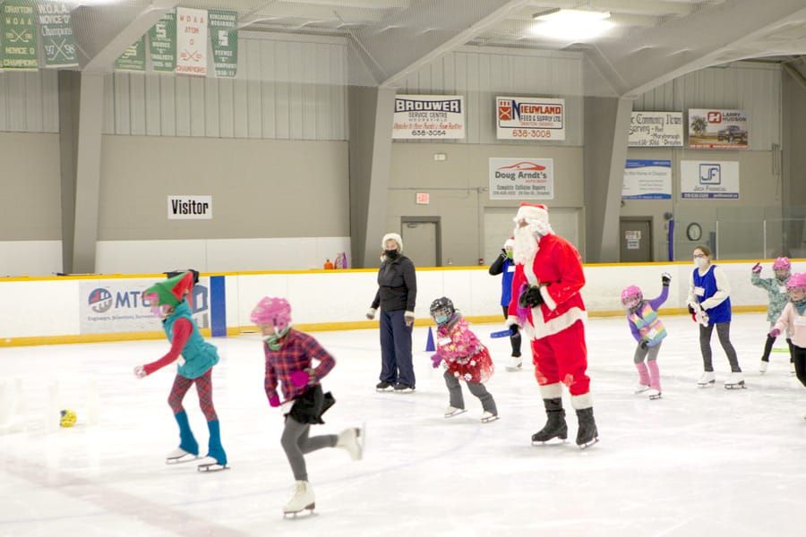 Santa took to the ice to join Drayton Skating Club programs post image