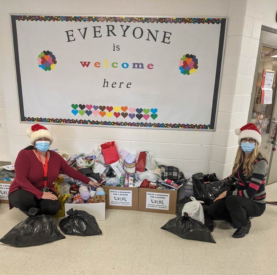 JD Hogarth school collect donations for "Stuff a Stocking for a Senior" program post image