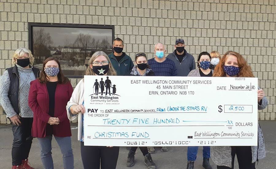 Erin business makes donation to East Wellington Community Services post image