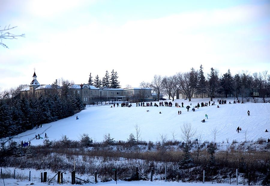 Families enjoyed tobogganing at the Wellington County Museum and Archives post image