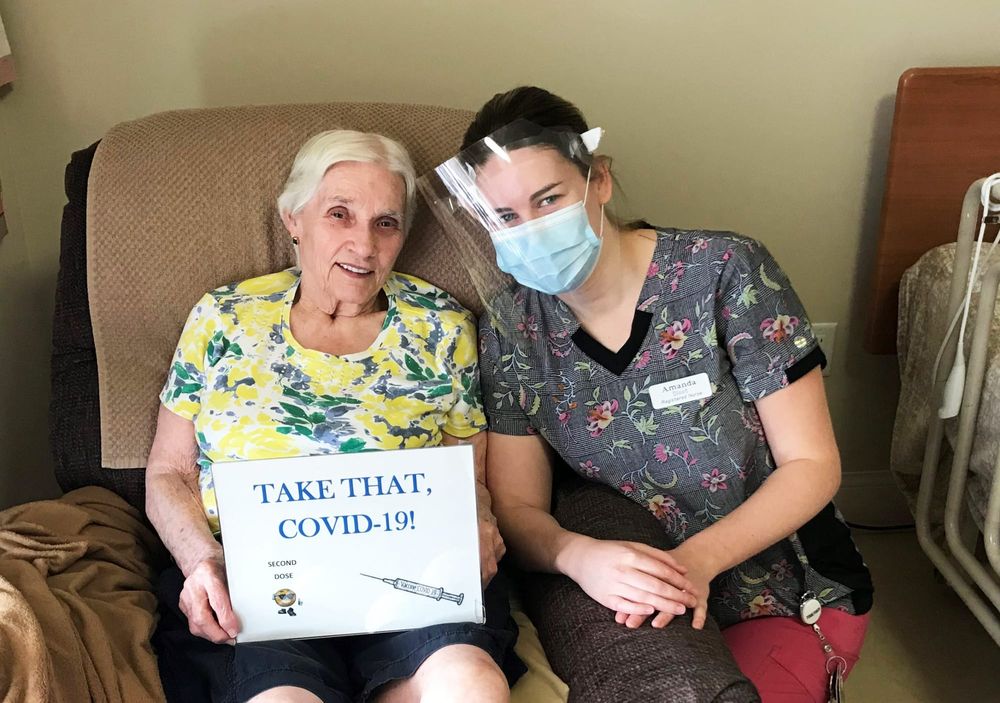Wellington Terrace residents receive second dose of COVID-19 vaccine post image