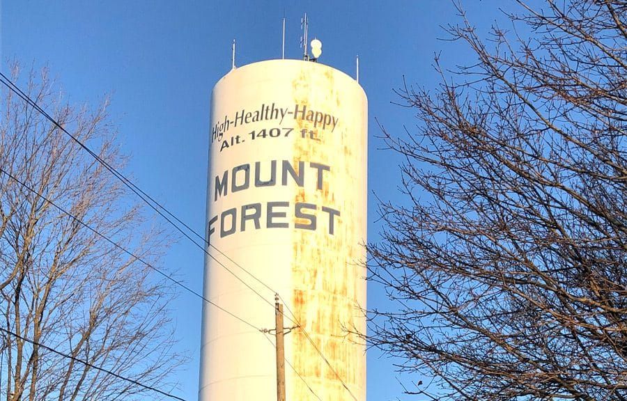 Mount Forest water tower will remain 'high, healthy, happy' post image