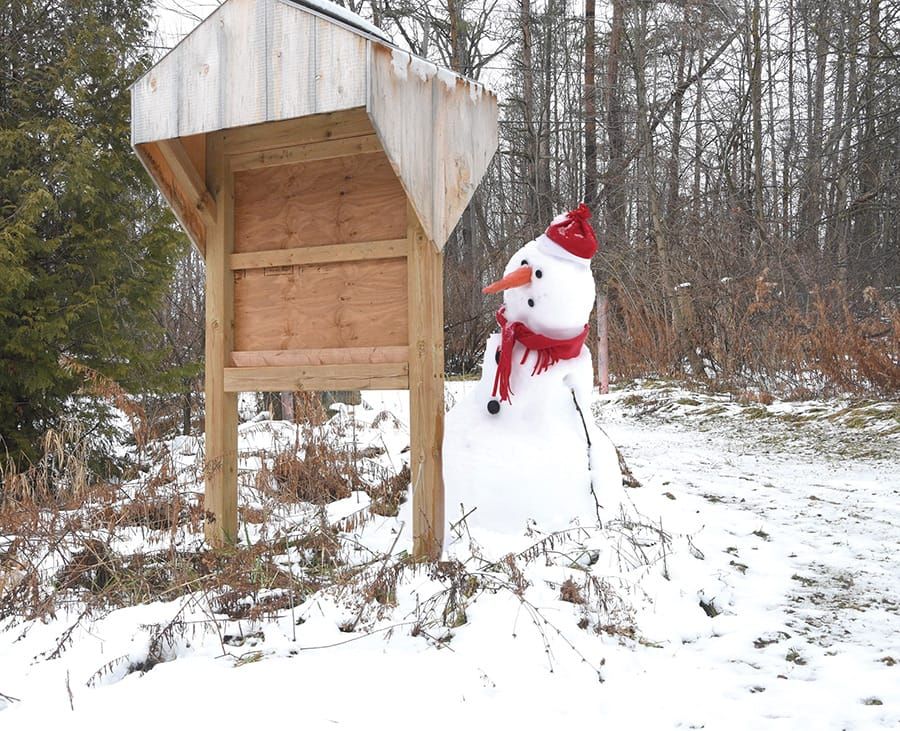 Local man extends life of snowmen post image