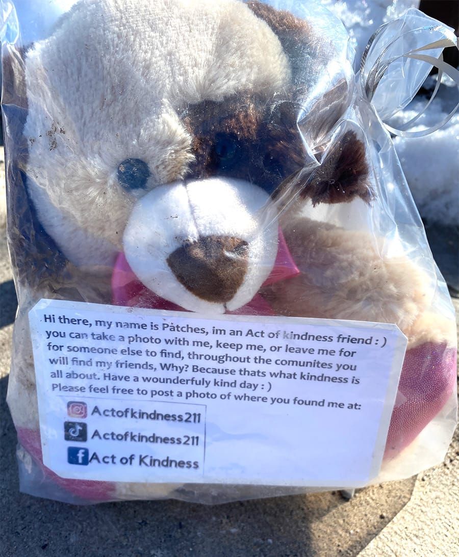 Kindness bear becomes a Random Act of Kindness post image