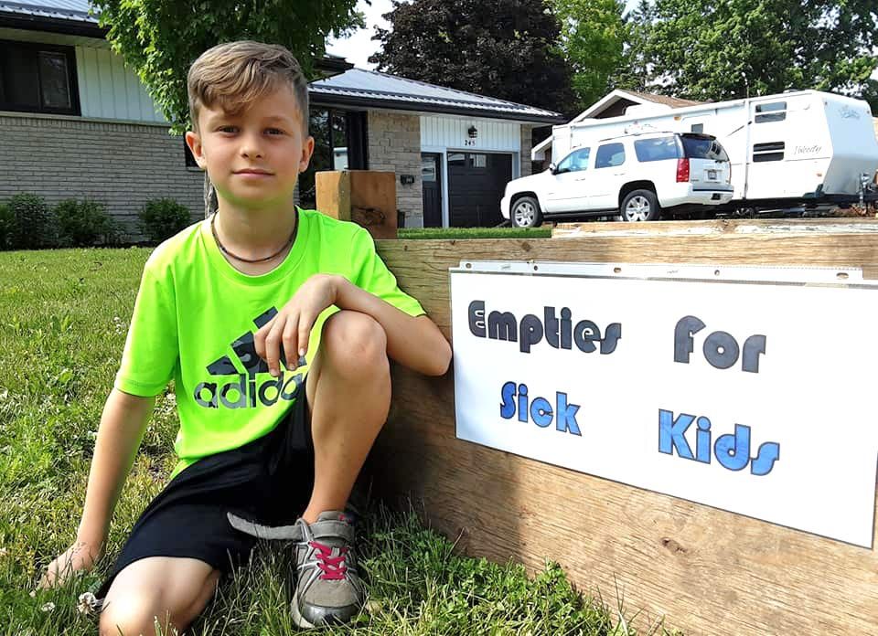 Nine-year-old launches ‘Empties for Sick Kids’ donation project post image