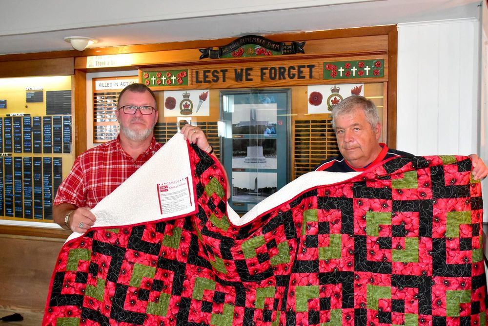 Quilt of Valour presentation held at Elora Legion post image