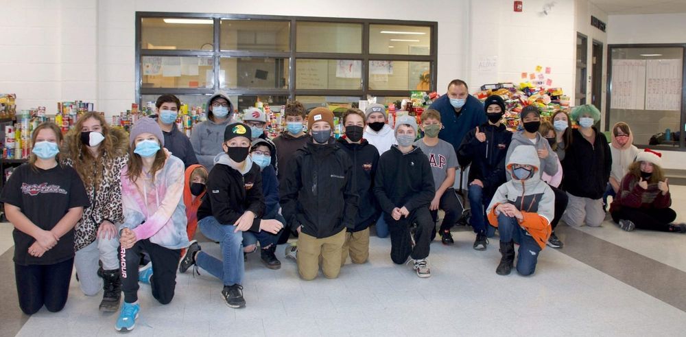 Fergus school’s annual food drive exceeds expectations post image