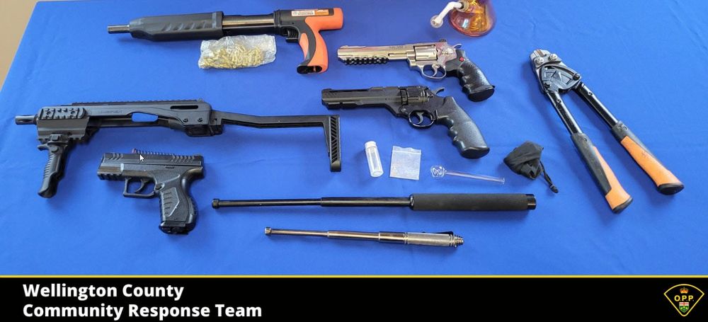 Weapon, drug charges laid after police locate truck suspected to be stolen post image