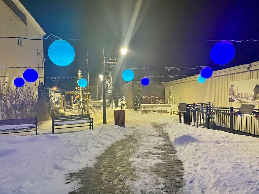Inviting lighting in Tannery Park post image
