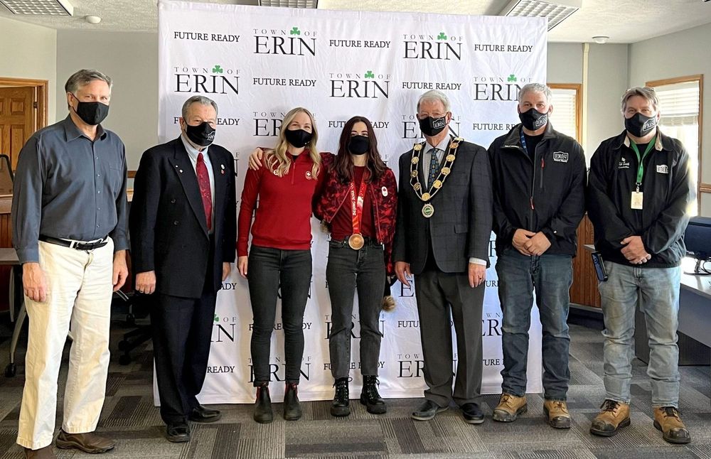Town of Erin recognizes Olympians upon return to their hometown post image