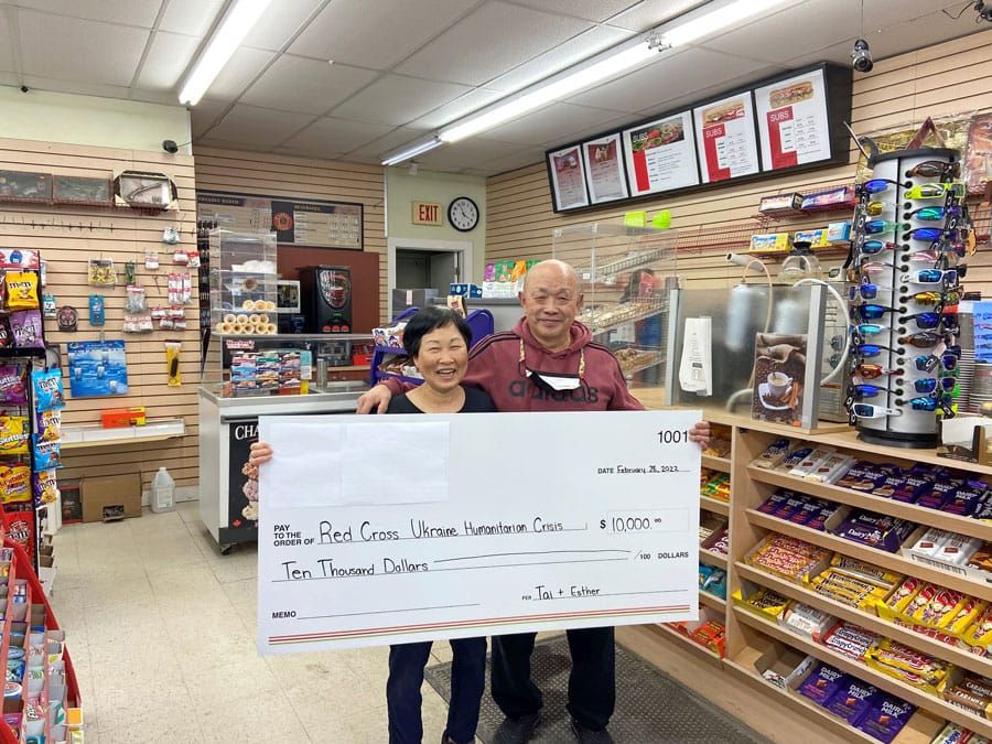 Drayton Daisy Mart donates to Red Cross Ukrainian Humanitarian relief fund post image