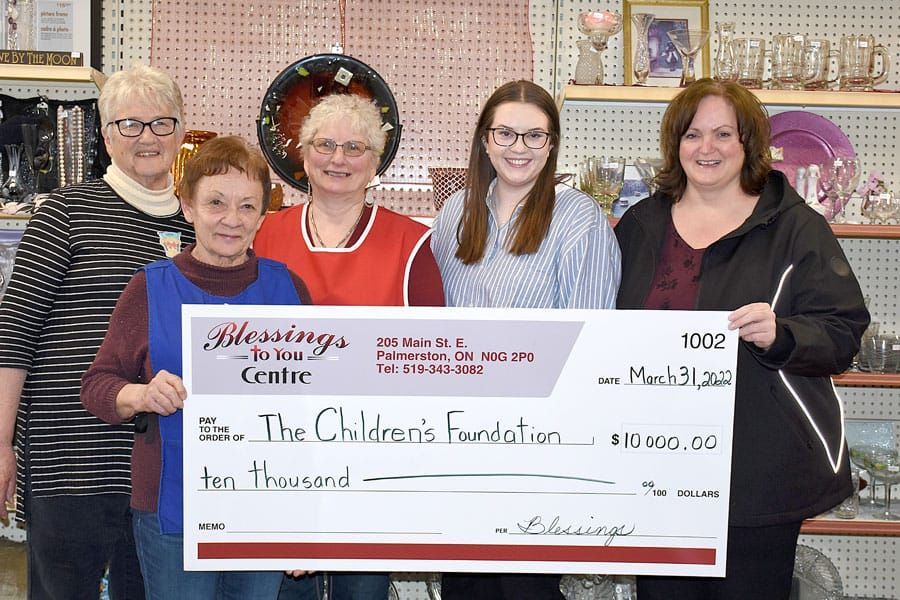 Blessings to You Centre makes donation to Children's Foundation of Guelph and Wellington post image