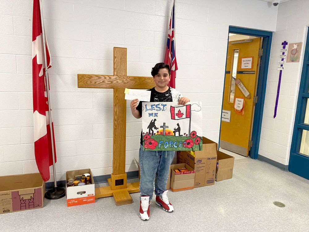Student wins first place in Legion Remembrance Day Poster and Literary Contest post image
