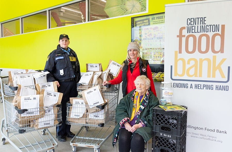 Local groups support CW Food Bank's Easter food drive at Fergus FreshCo post image