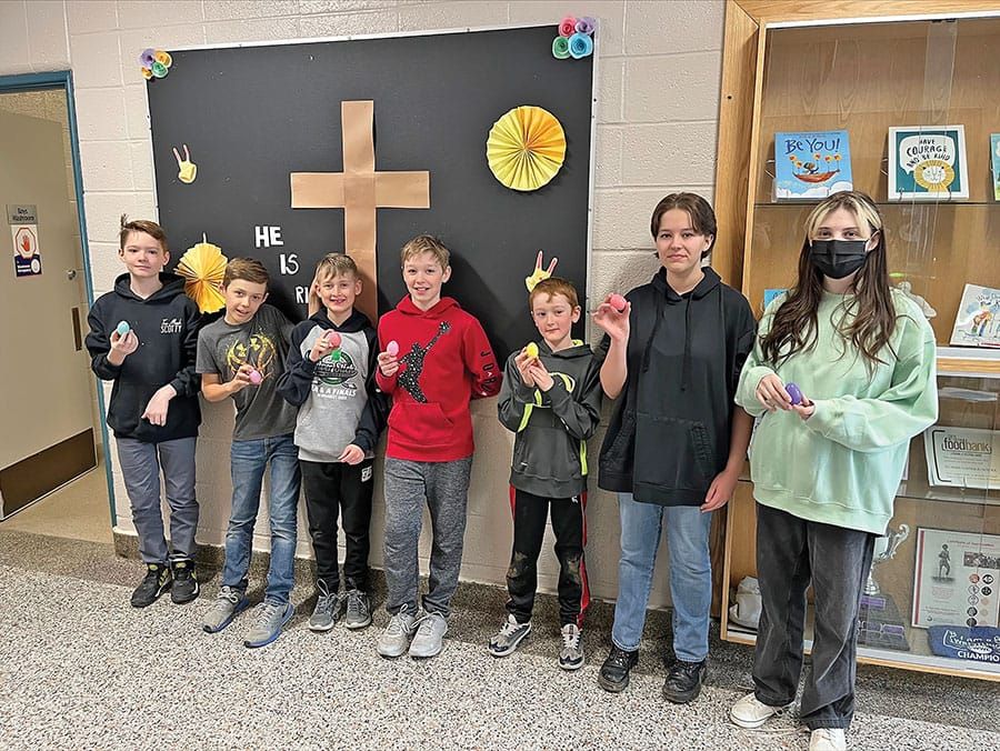 St. Mary Catholic School held a school-wide Easter egg hunt post image