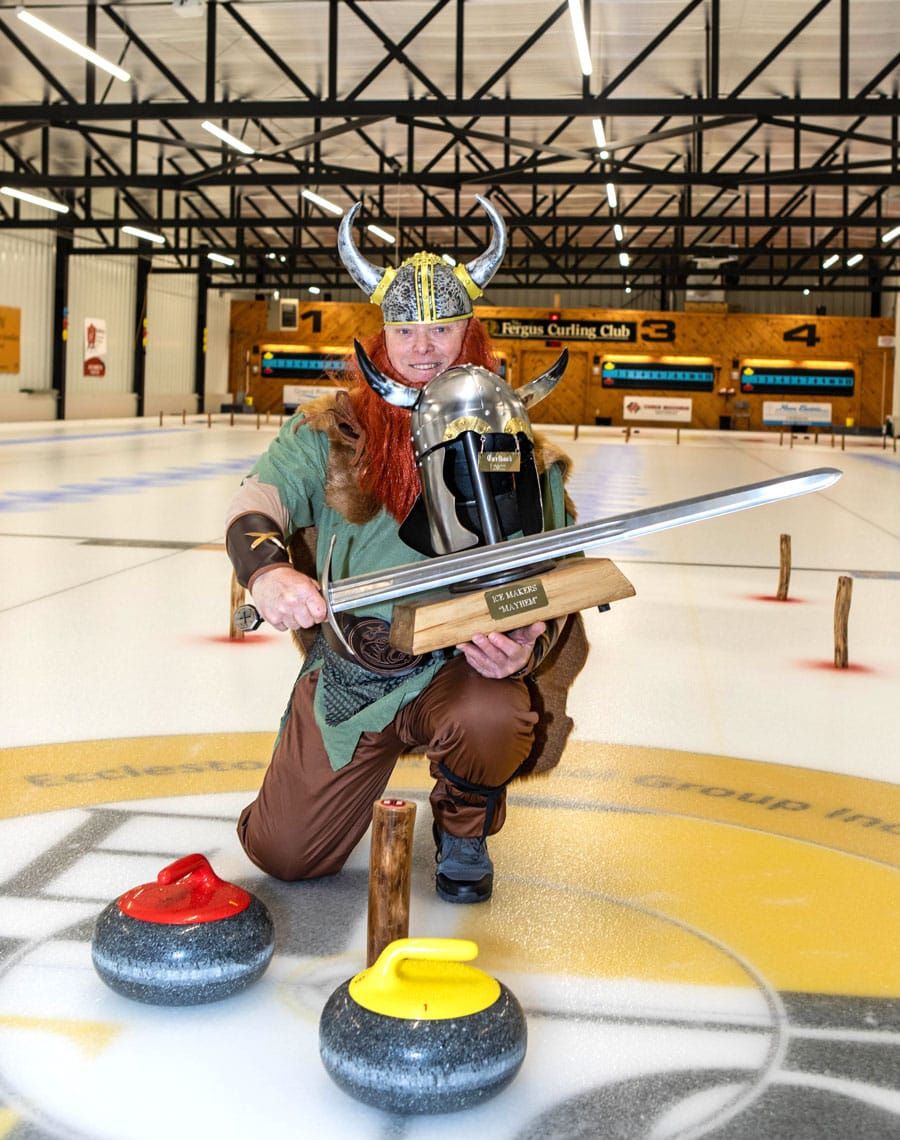 Fergus Curling Club ends season Viking-style post image