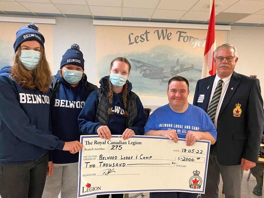 Fergus Legion makes donation to Belwood Camp and Lodge post image