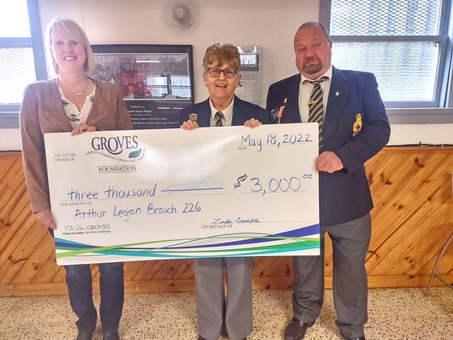 Arthur Legion makes donations to two local hospitals post image