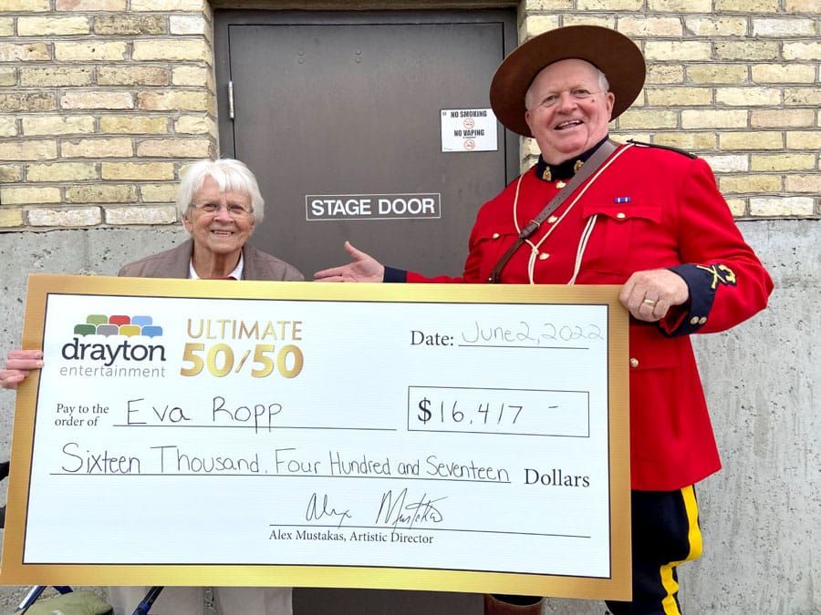 Drayton Entertainment volunteer wins $16,000 theatre 50/50 prize post image