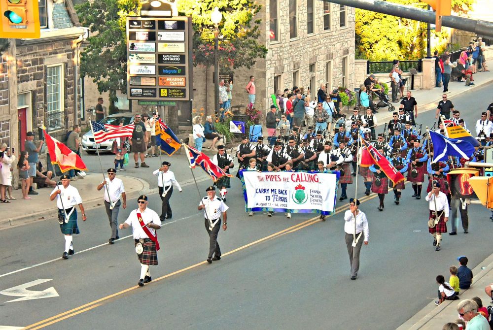 Pipes, Plaid, and Pageantry parade kicks off Fergus Scottish Festival weekend post image