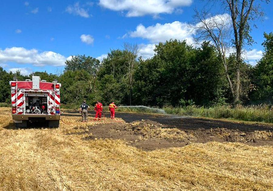Fergus firefighters respond to grass fire on 5th Line post image