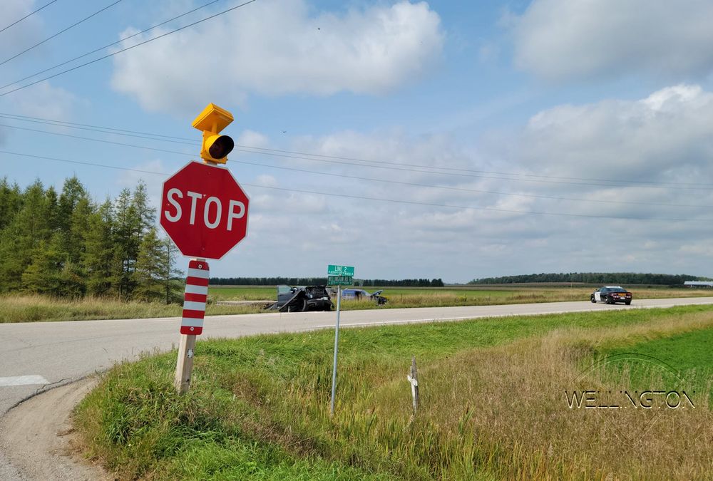Wellington OPP continue investigating cause of collision that sent driver to hospital post image