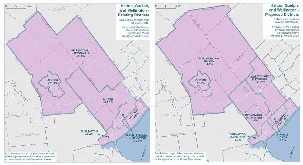 New federal electoral riding boundary proposed for Wellington-Halton Hills post image