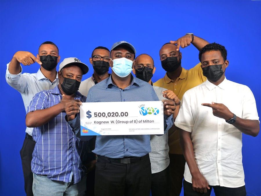 Eight friends share $500,000 lottery win post image