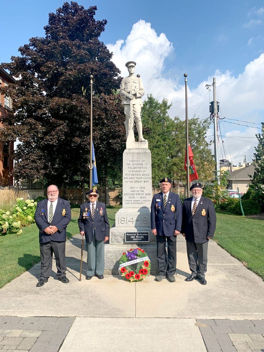Local Legions honour Queen Elizabeth post image
