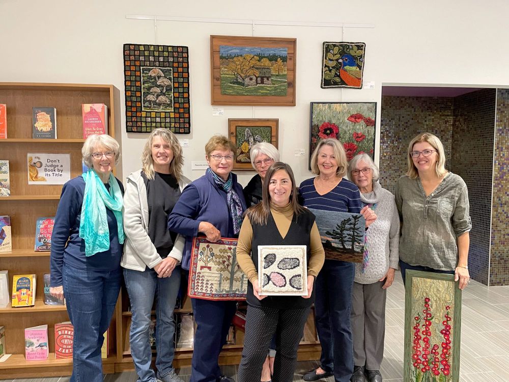 Fergus Library hosts exhibit by Riverside Rug Hooking group post image