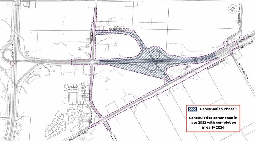County to take over two Puslinch roads once Hanlon interchange complete post image