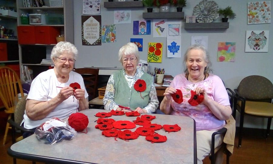Fergus women create poppies for display at Elora's St. John's Church post image