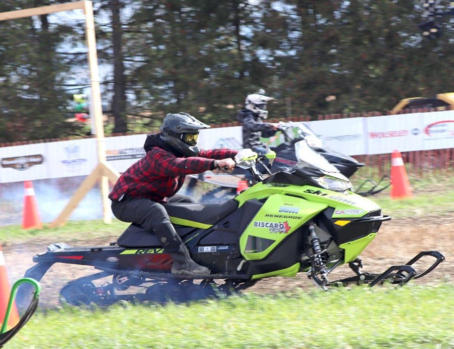 Snow machines take to the turf for Optimist grass drags post image