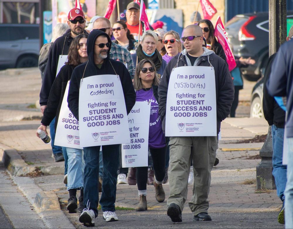 'It's a shame we're here': Wellington County education workers on strike post image