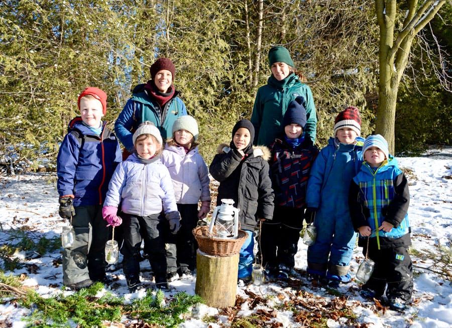 Students at nature school learn about Solstice ceremony post image