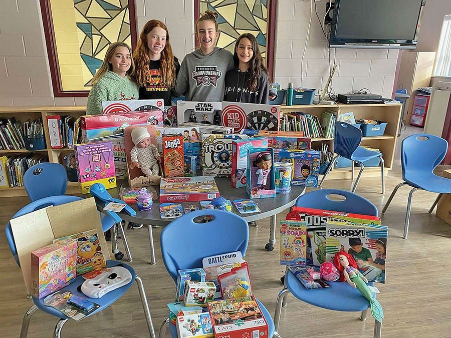 Student-led Christmas Giving Project a big success at Mary Phelan CS post image