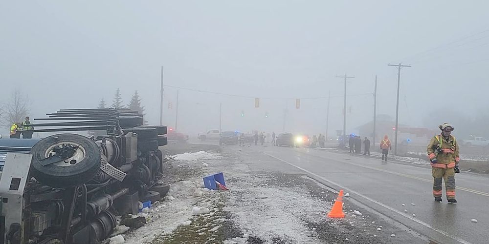 Truck driver, company charged in three-vehicle crash in Mapleton post image