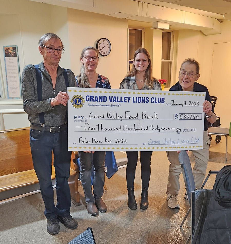 The Grand Valley Lions Polar Bear Dip raises $5,337 for Grand Valley Food Bank post image