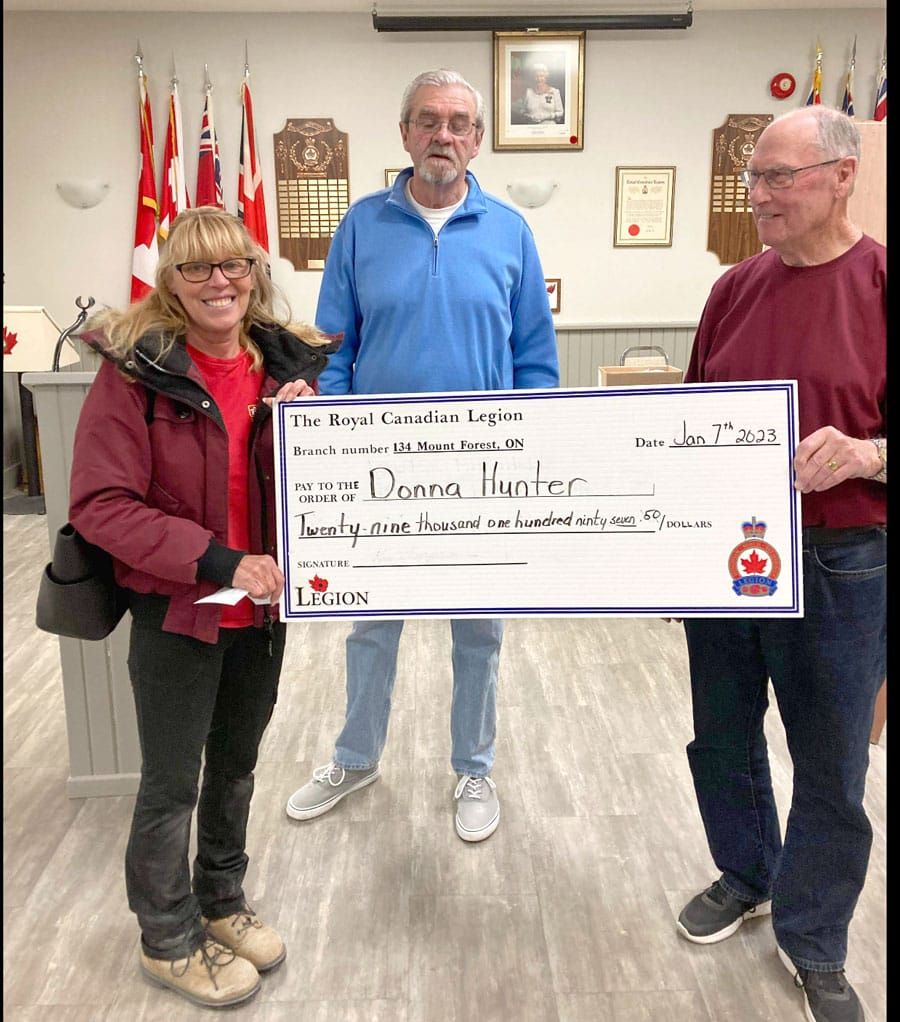 Mount Forest Legion Catch the Ace Lottery a success post image