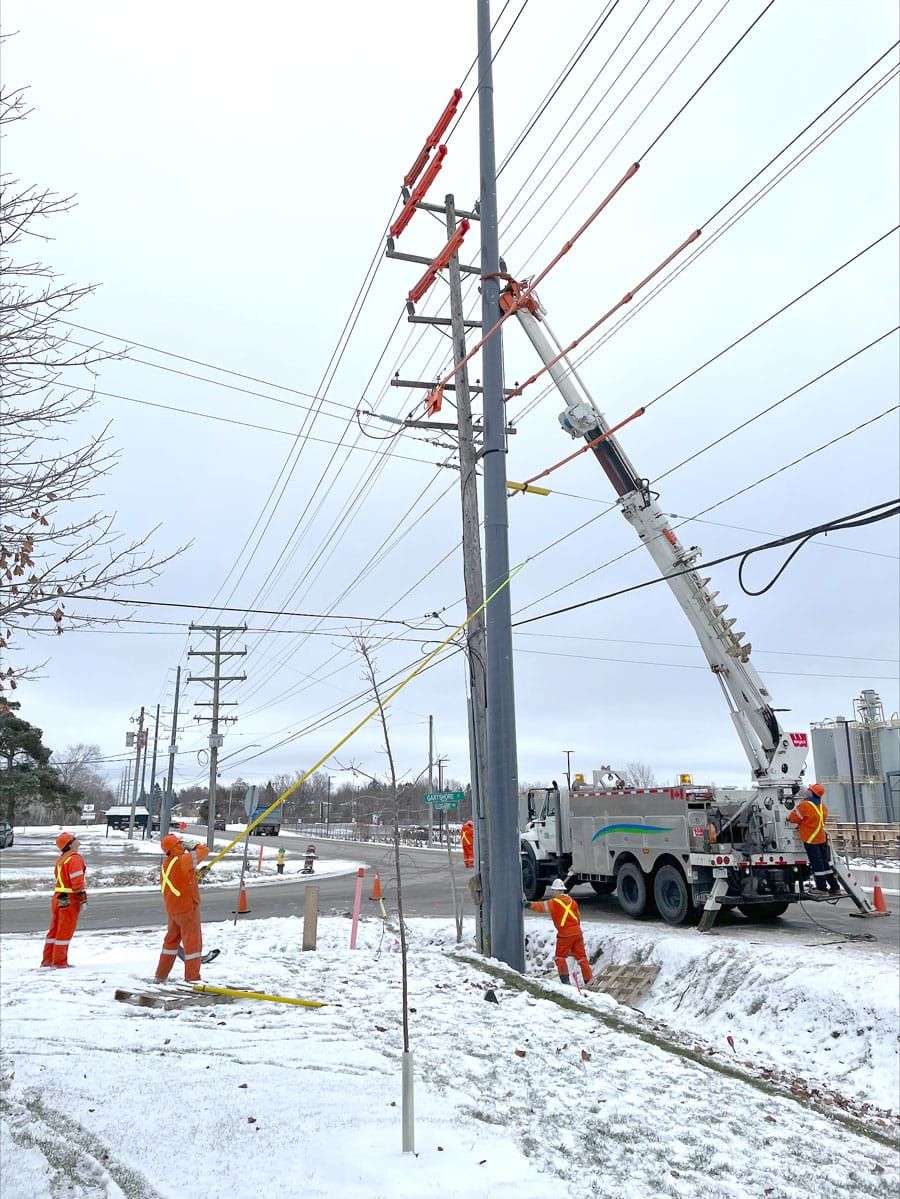 New hydro poles on Gartshore Street made of composite material, more sustainable post image