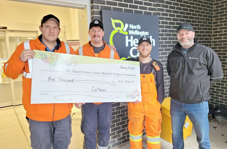 Louise Marshall Hospital Foundation receives gift from Certarus Ltd. post image
