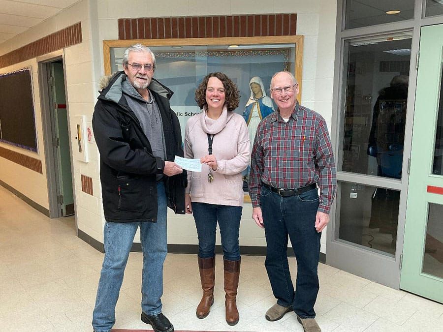 Legion's Catch the Ace committee presents cheque to St. Mary’s Catholic School post image