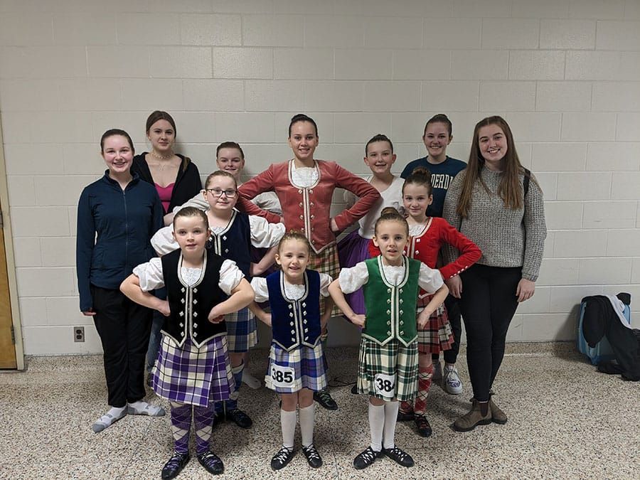 Dancers from the Blue Bonnet Lassies School of Highland dance compete at Trivia-Cities Competition post image