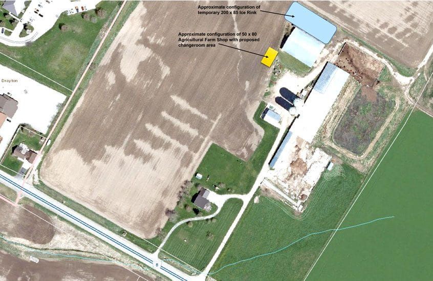 Outdoor rink, change rooms proposed on Drayton-area farm post image