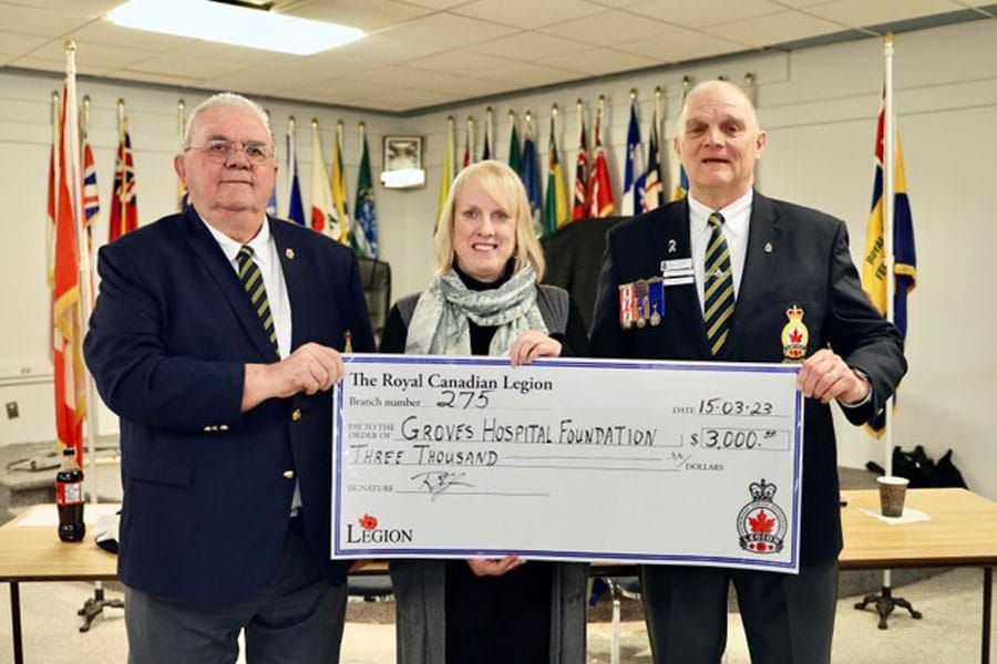Groves Memorial Hospital Foundation receives donation post image